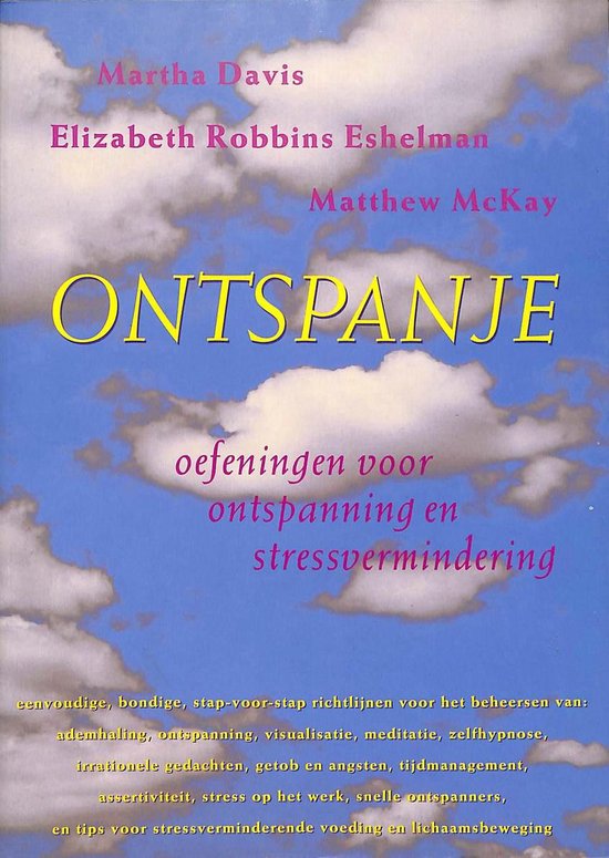 Ontspanje — boekomslag