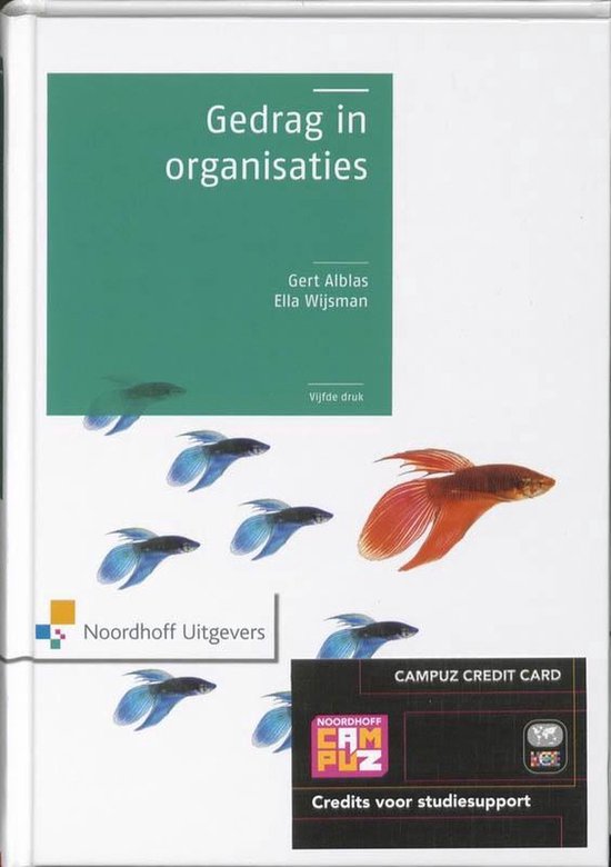 Gedrag in organisaties — boekomslag