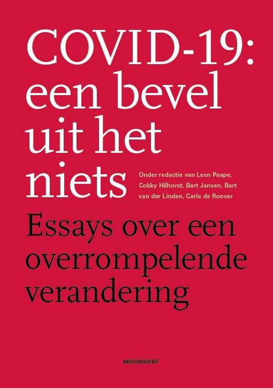 Covid-19: een bevel uit het niets — omslag