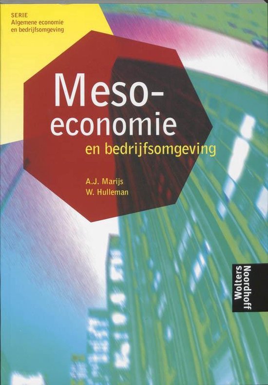 Meso economie en bedrijfsomgeving — boekomslag