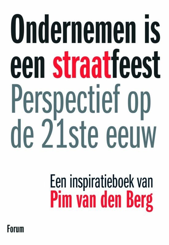 Ondernemen is een straatfeest — boekomslag