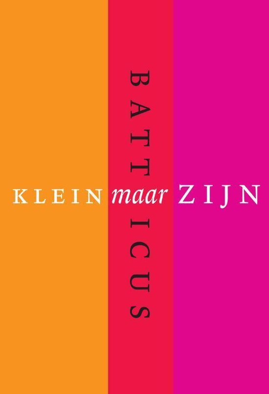 Klein Maar Zijn — boekomslag