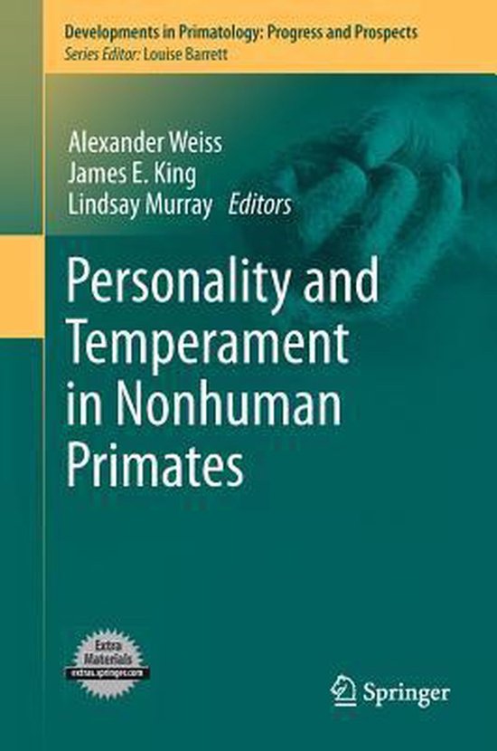 Personality and Temperament in Nonhuman Primates — boekomslag