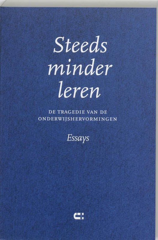Steeds Minder Leren — boekomslag