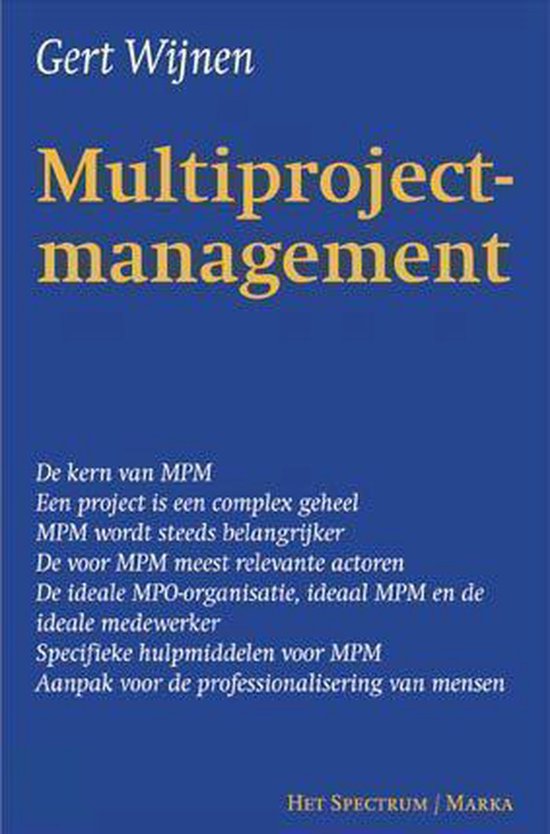 MULTIPROJECTMANAGEMENT — boekomslag