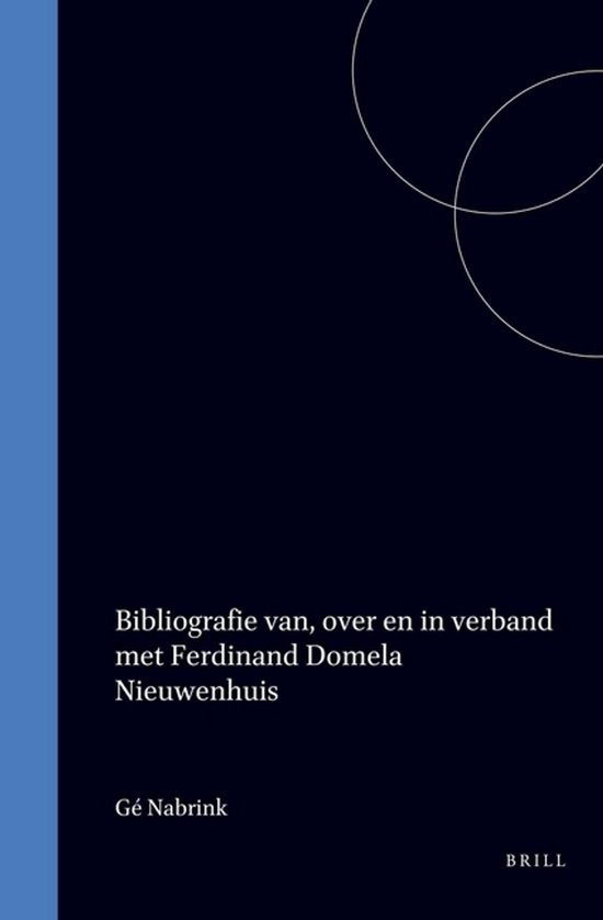 Bibliografie enz f. domela nieuwenhuis — boekomslag