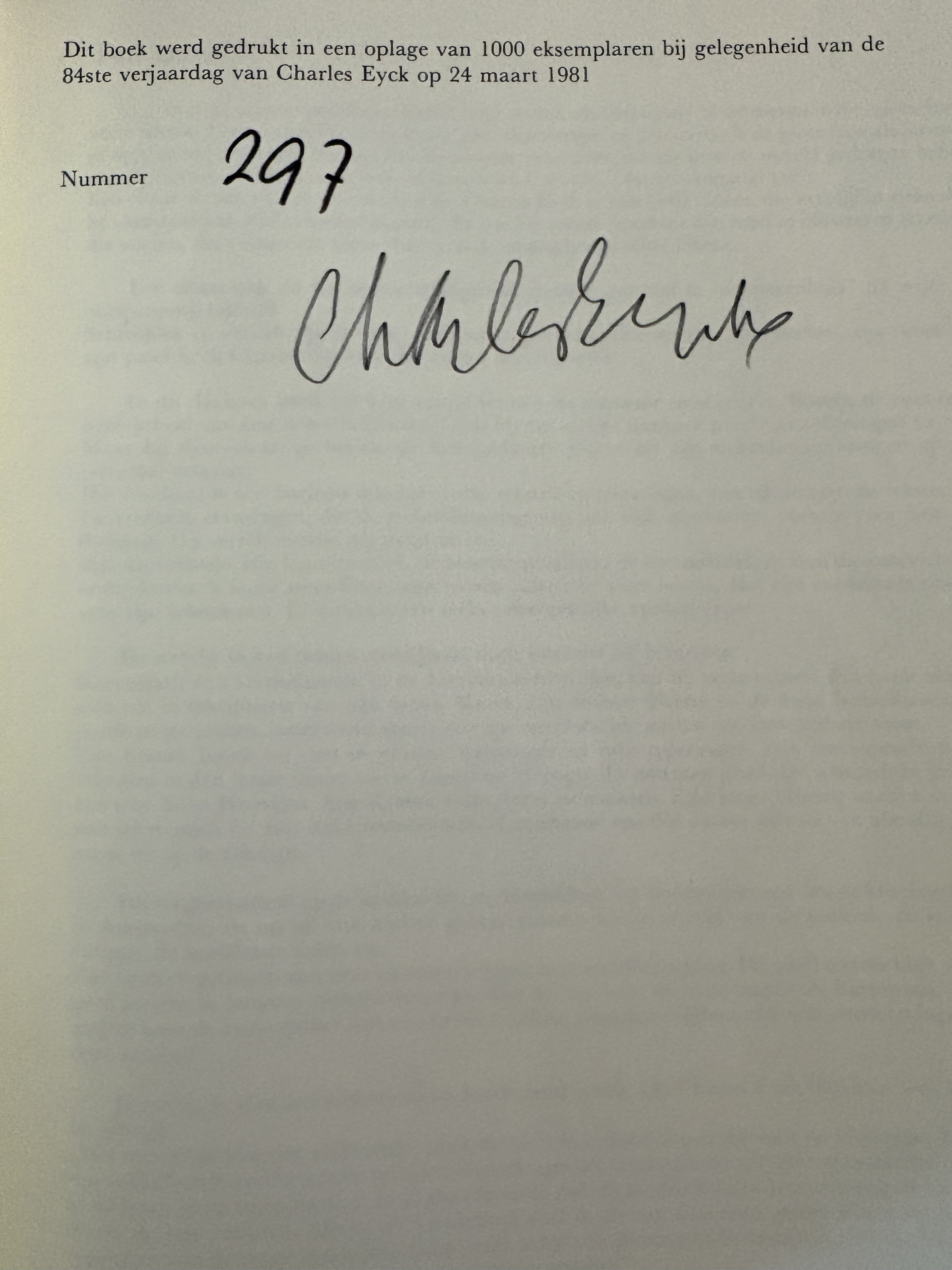 "Mijn vacantie in de witte dalen van St. Annadal".  -  Charles Eyck