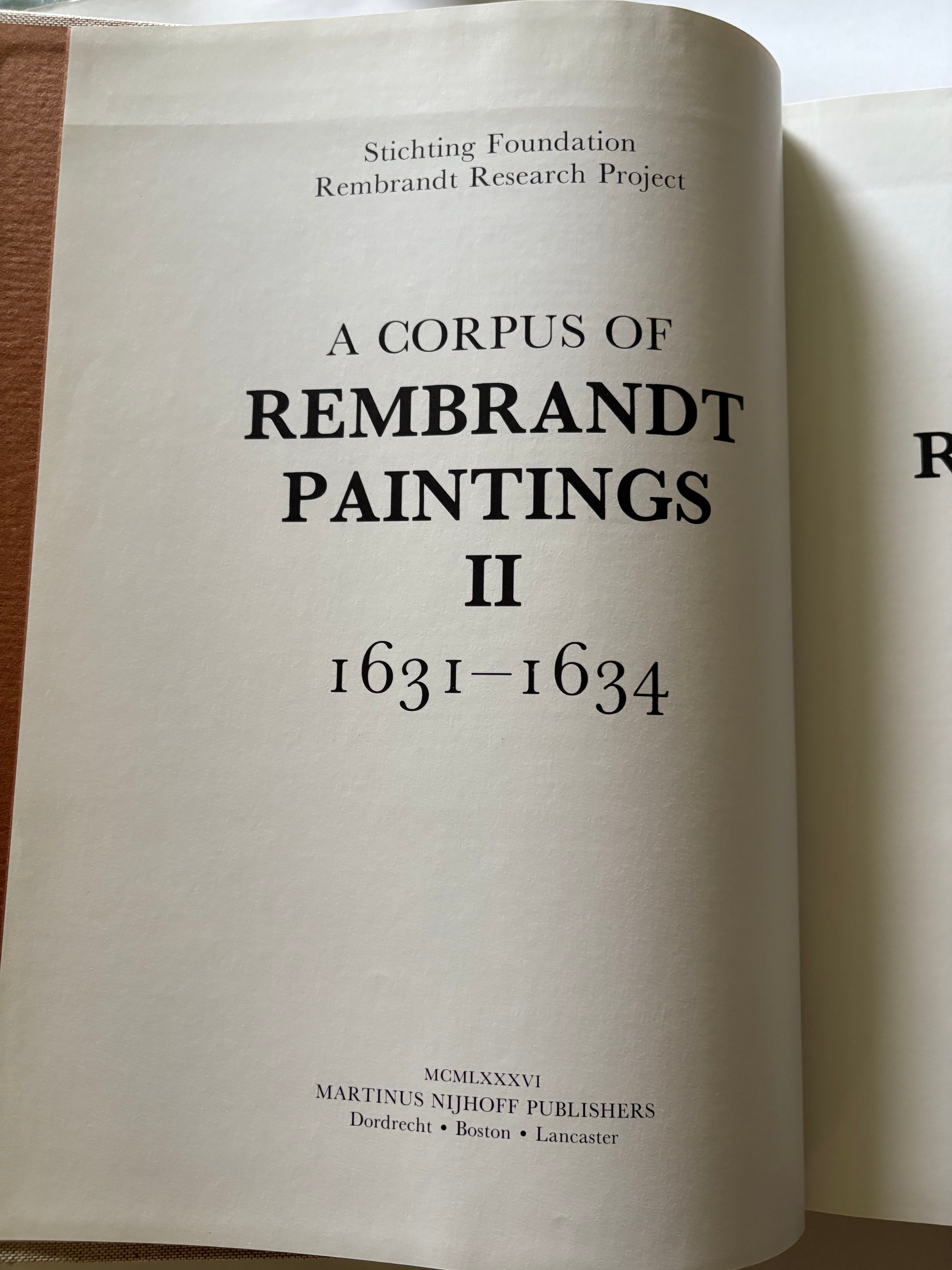 A Corpus Rembrandt Paintings deel 1 t/m 3