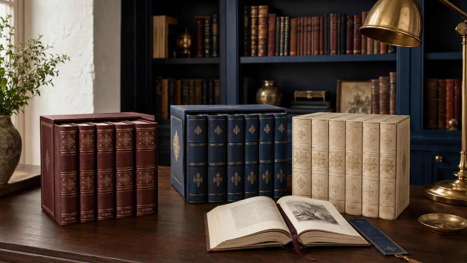 Bij elkaar passende delen uit verschillende boekenseries